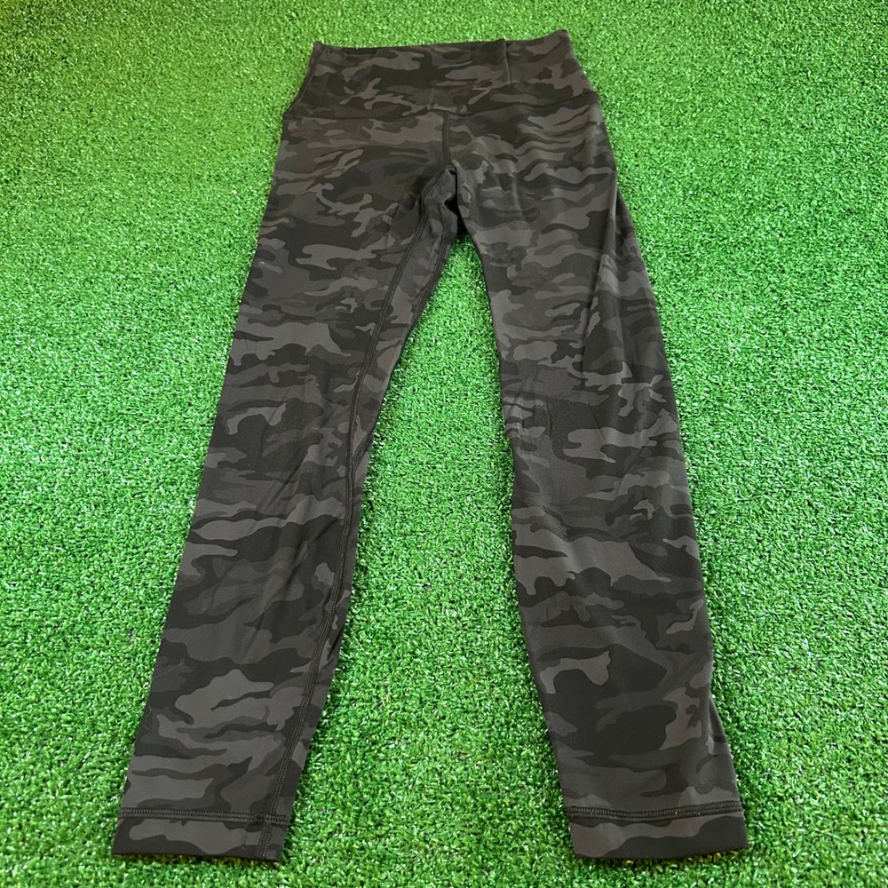 Hawthorn Athletic Leggings Essential Yoga Pants Black Gray Camo‎ Womens 25x25"